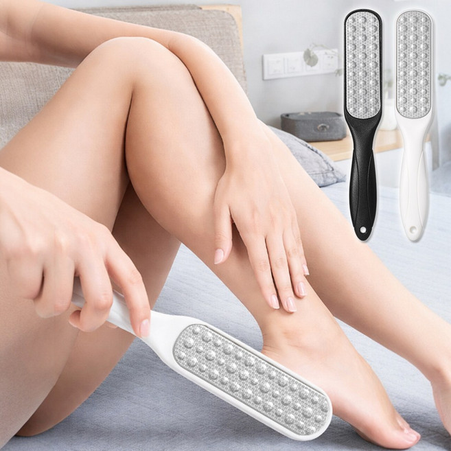 트리에 스테인리스 양면 발각질제거기 1+1 세트 화이트 + 블랙