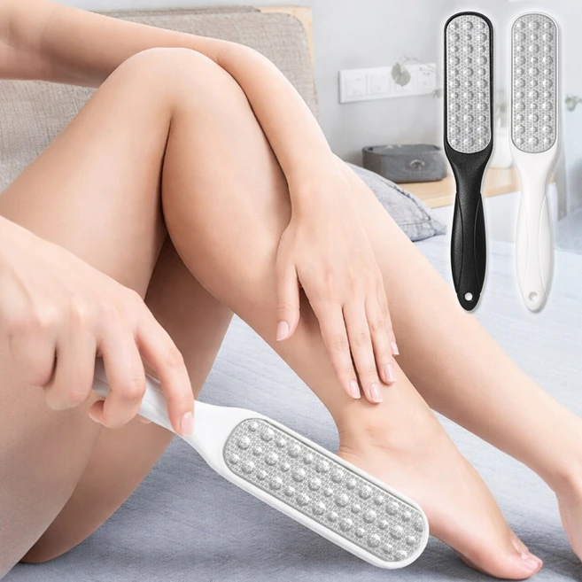 트리에 스테인리스 양면 발각질제거기 1+1 세트 화이트 + 블랙 - 쿠팡