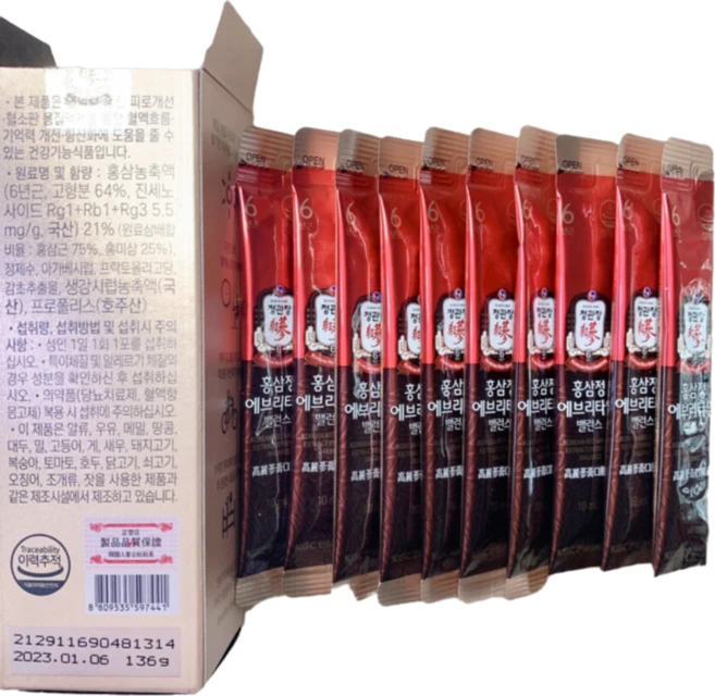 100%정품 본사직송 정관장선물세트 스틱형 홍삼농축액기스 당일배송, 300ml, 1개 - 쿠팡