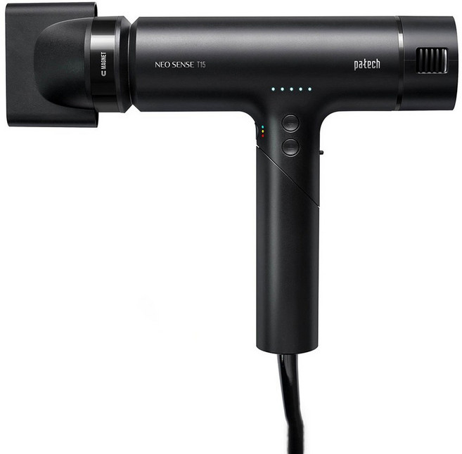 파테크 BLDC 헤어 전문가용 미용실 드라이기 NEO SENSE 1650W, (KC인증)T15, 블랙