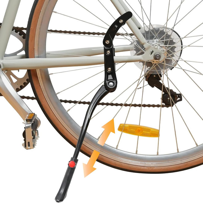 고급형 길이조절 바이크 자전거 킥스탠드 거치대 받침대 자전거 주차 거치대, 1개