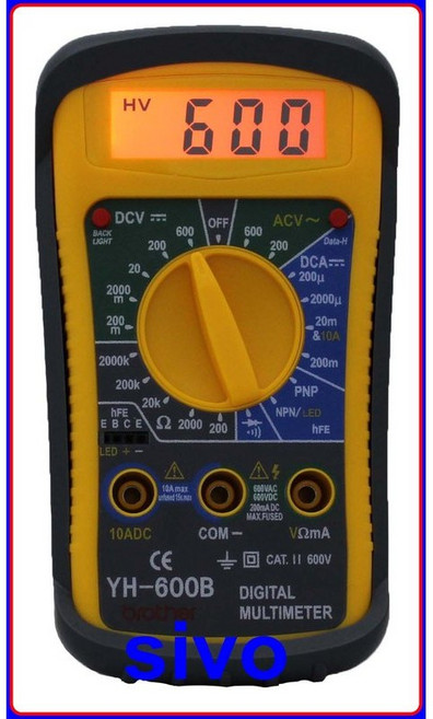 YH-600B 數位型三用電錶, 1個