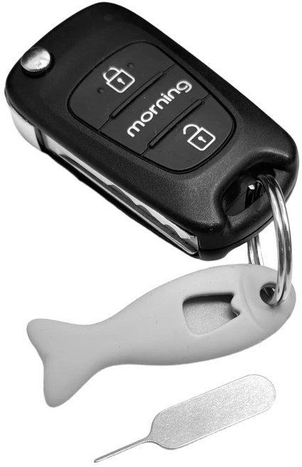 실리콘 유심핀케이스 SD카드 유심칩 보관용 케이스, 그레이 02217LDP, 1개