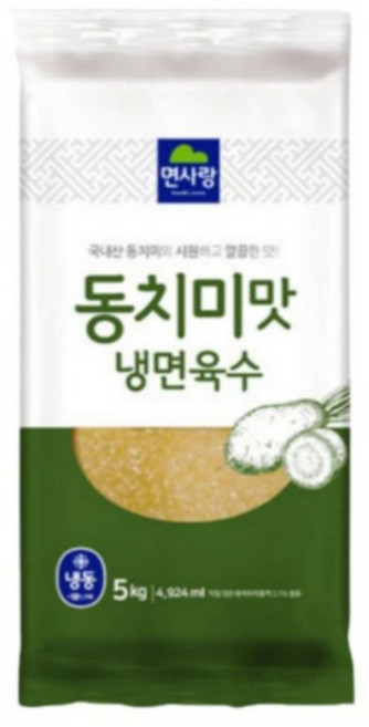 면사랑 동치미맛 냉면육수, 5kg, 3개