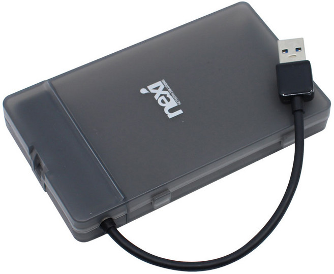 넥시 NX-218U30B 2.5형 HDD/SSD USB3.0 외장케이스 (NX774-1), 1개