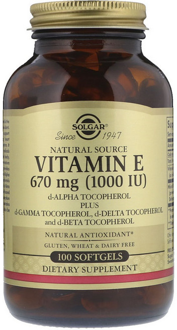 솔가 비타민 E 1000IU 믹스드 토코페롤 소프트젤, 100정, 1개