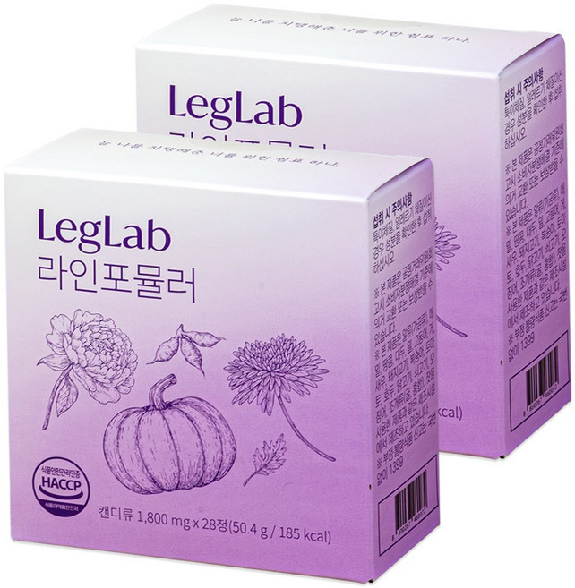 [산후조리원 입점] 레그랩 라인포뮬러 붓기 제거 브로멜라인 칼륨 캔디 약 1개월, 2박스, 28정