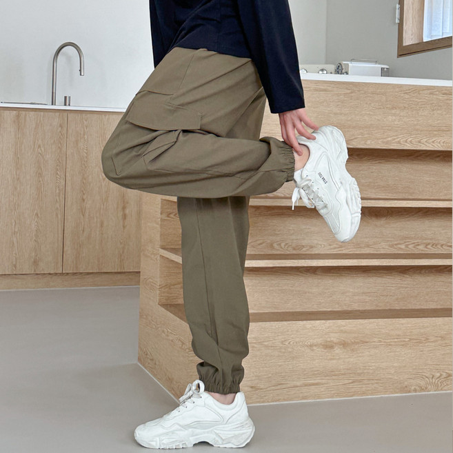 비오라 남자 카고 조거 바지 스판 팬츠