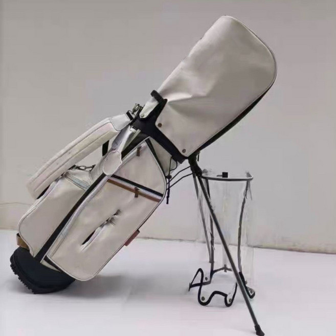 [대욱] 골프가방 골프 스탠드가방 PU 방수 숄더백 대용량, 화이트