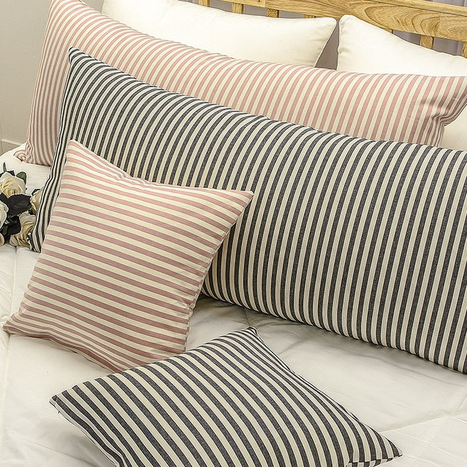 더스케치 멜란지 대형 등쿠션 헤드쿠션, 브라운