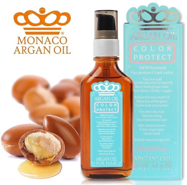 MONACO ARGAN OIL 髮油 護髮精油, 1個, 燙染護色款 (現貨)