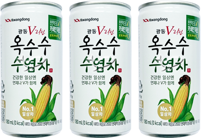 광동 V라인 옥수수 수염차, 180ml, 10개