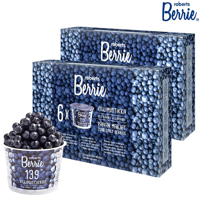 로버츠베리에 야생 빌베리 12p, 100ml, 12개