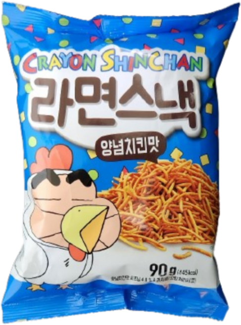 크레용신짱 짱구 라면스낵 양념치킨맛 90g 8개 이젠서진