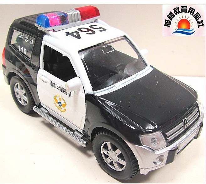 旭陽教育用品社 聲光迴力合金國家公園警車模型, 1個, 聲光迴力合金國家公園警車