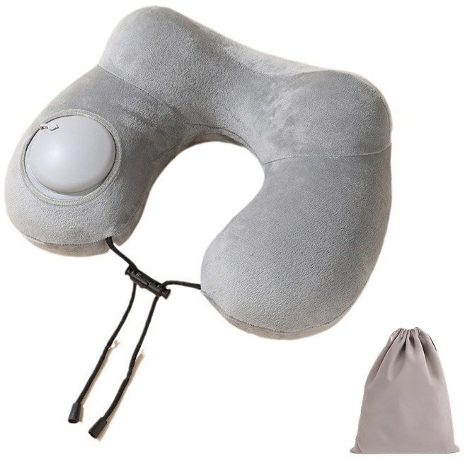 생기당 여행용 에어 목베개 기내용 차량용 장거리 이동 파우치 포함