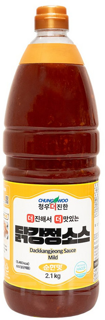 청우 더진한 닭강정 순한맛 소스, 2.1kg, 1개