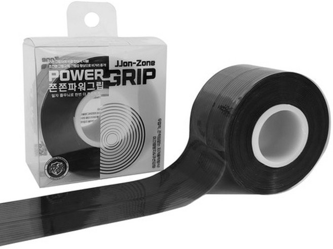 쫀쫀 파워그립 골프채 그립교체 테이프, 블랙, 1개