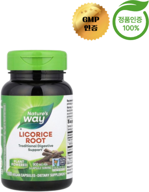 네이처스 웨이 감초 뿌리 베지 캡슐 100정, 1개
