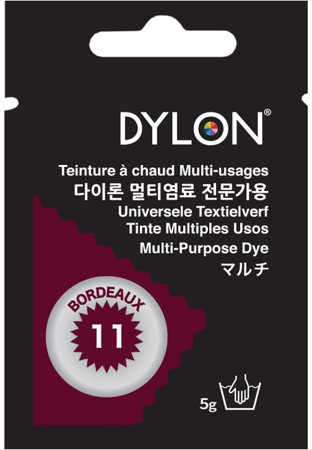 다이론 멀티염료 의류 옷 면소재 패브릭 섬유 염색약 물감>>공예용염료, 11 보르도