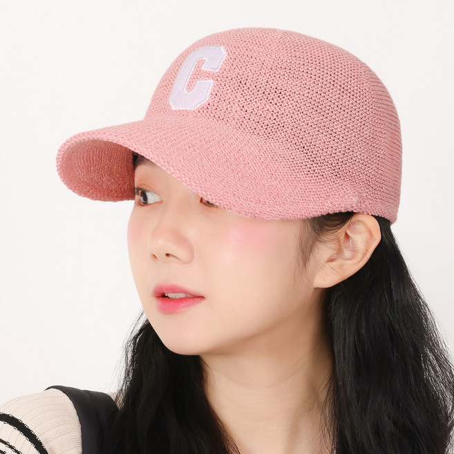 라핑 C 페이퍼 린넨 여름 데일리 볼캡 남녀공용 야구모자