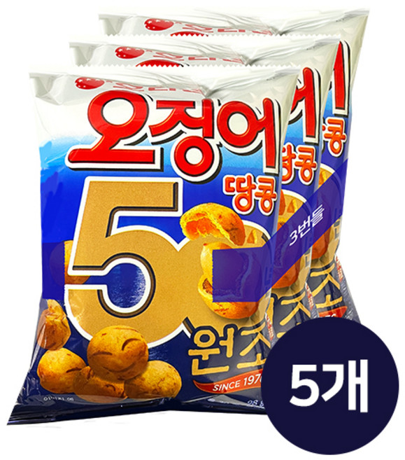 오리온 오징어땅콩 98g 3번들, 294g, 5개