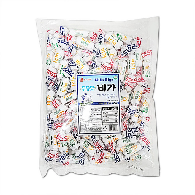 우유맛 비가 700g 대용량 캔디 사탕, 1개