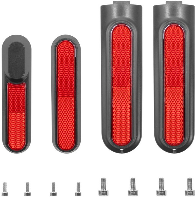 4 Pro 전동 스쿠터 전면 또는 후면 휠 장식 커버 반사 스트립 액세서리 부품 용 허브 캡 보호, 1개, 빨간