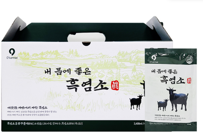 옻가네 국산 내몸에 좋은 흑염소 진액, 2.3L, 3개