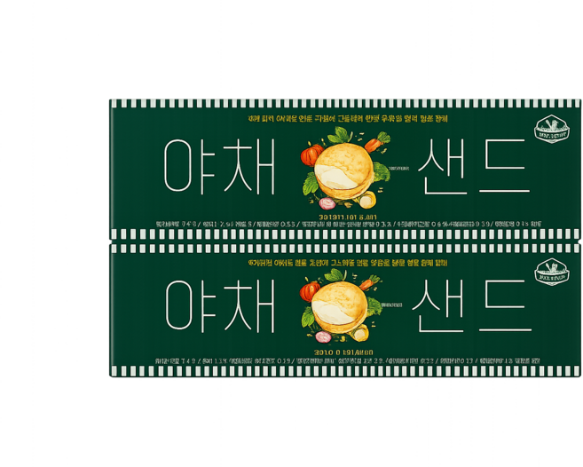 아침미소목장 야채샌드, 2개, 231g