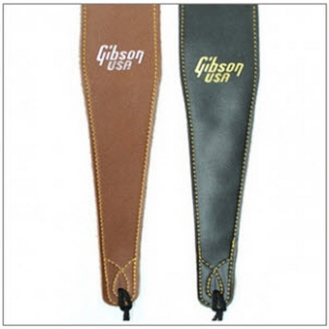 깁슨 기타가죽멜빵 고급가죽멜빵 스트랩, 브라운, 1개