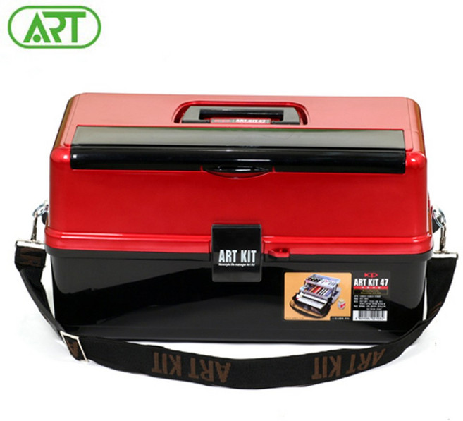 아트키트 AK47 고급형 다용도 수납함/화구박스, 레드