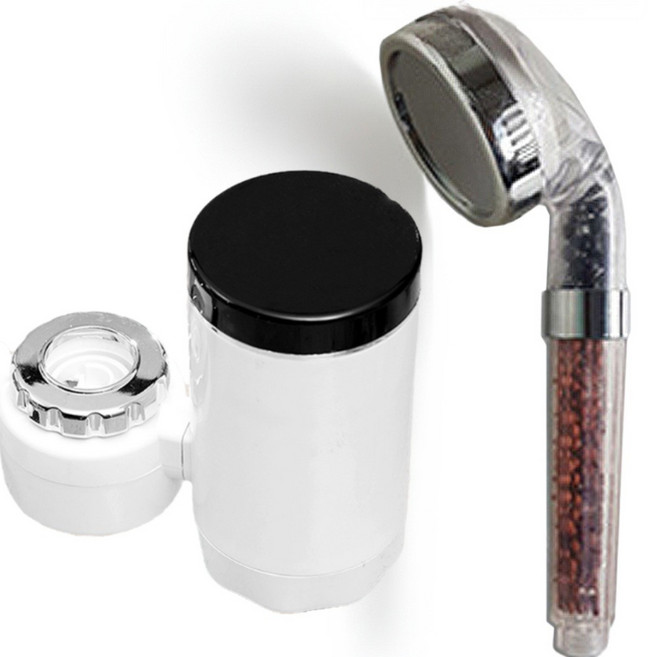 전기 순간온수기 미리내 따수와 온열 샤워기 수도꼭지 화장실온수기, 샤워기세트 본품온수기