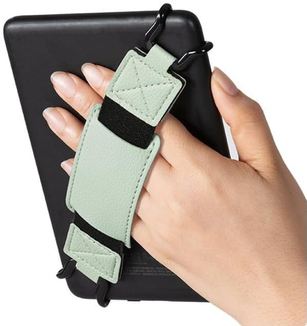세르노 이북리더기 가죽 스트랩 태블릿 핸드그립, 민트