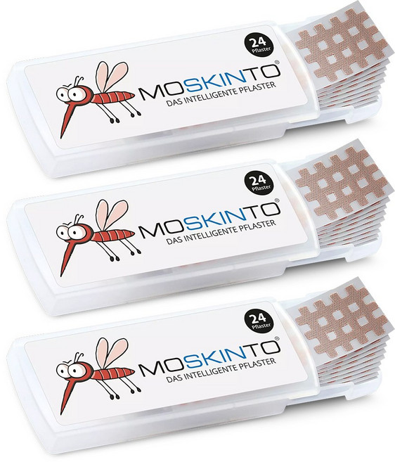 독일 모스킨토 모기패치 24매입 유아동 온가족 썸머 패치 캠핑 야외 용품, 3개