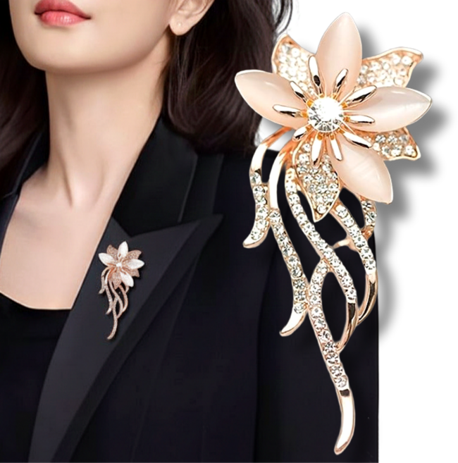 로지제이 로맨틱 데일리 패션 꽃 여성 코사지 브로치