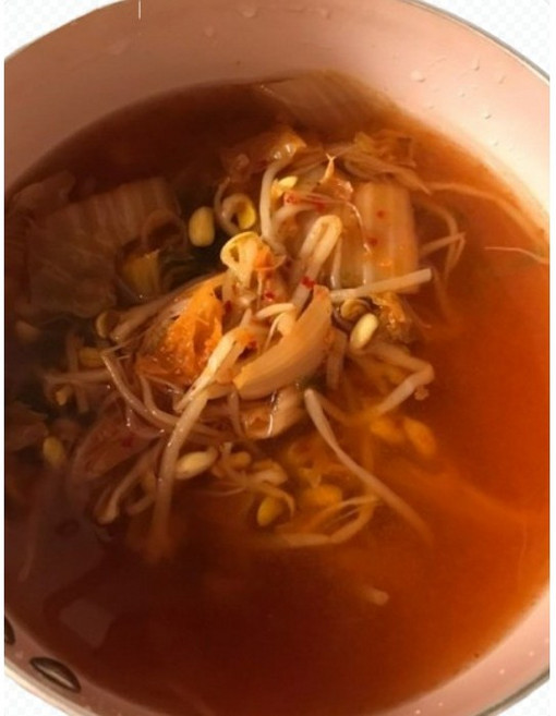 [올쿡] 속풀리는국물맛 김치콩나물국 간편하게데우기만하면완성 국내재배재료사용(김치 콩나물 등), 2개, 800g