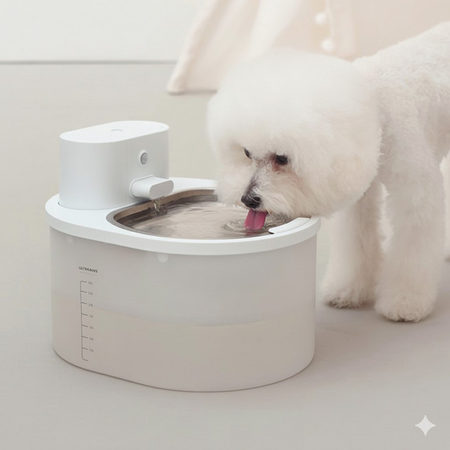 울트라웨이브 강아지 고양이 무선 자동급수기 UVC 살균 3.5L, 1개, 워터펫 메가