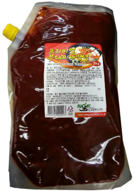 뉴그린푸드 부대찌개양념, 2kg, 1개