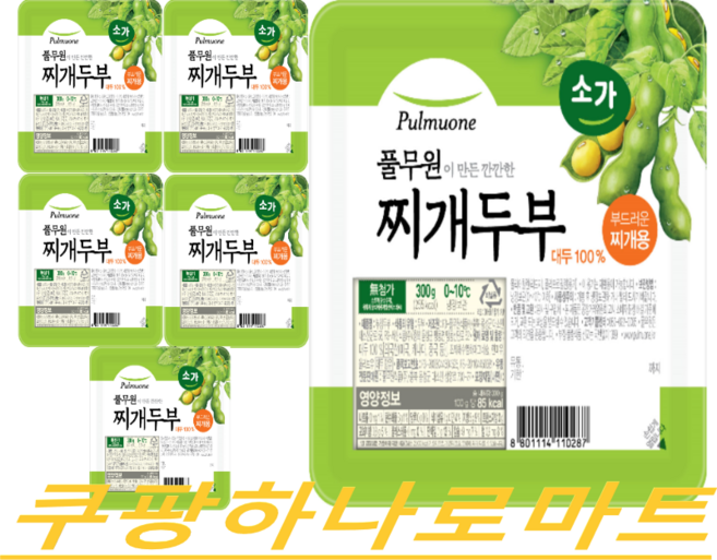 풀무원소가 부드러운찌개두부, 6개, 300g