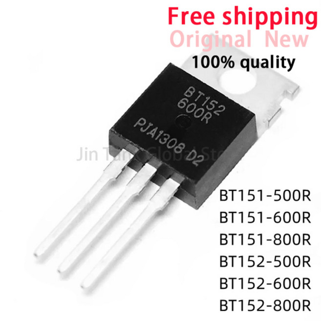 10Pcs BT151-500R BT151-600R BT151-800R BT152-500R BT152-600R BT152-800R BT151 BT152 TO-220 IC, 03 BT152-600R, [03] BT152-600R
