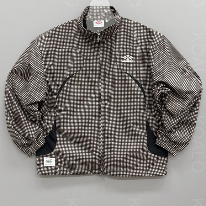 엄브로 26SS HBL 브릿 캐주얼 스탠넥 바람막이 자켓 셋업 (브라운체크)