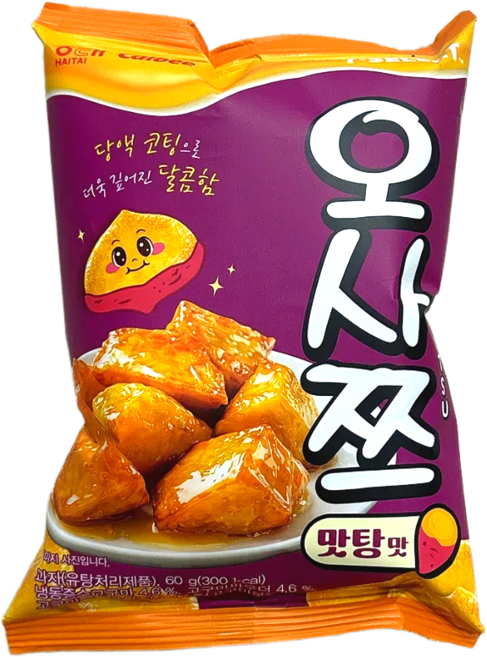 해태가루비 오사쯔 맛탕맛 신상과자, 1개, 60g