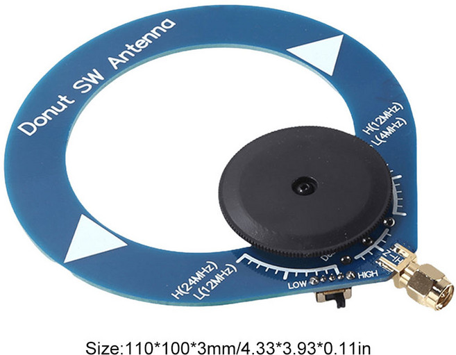 dmb안테나 고임피던스 증폭기 소형 루프 안테나 1Hz-300MHz 도넛 단파 5V 600mA HackRF One SDR 워키토키용, [02] Blue
