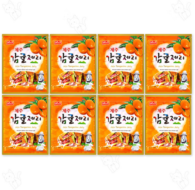 제주 감귤 제리, 200g, 8개