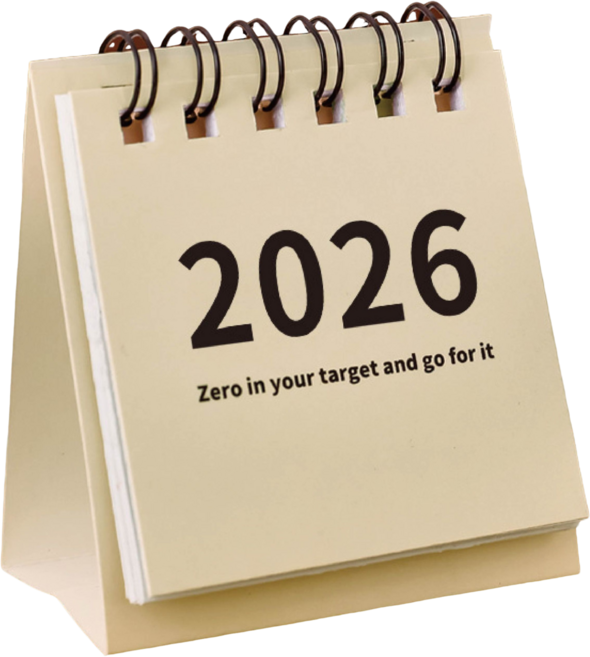 Helena 2025迷你小桌曆 ins風擺件 家居裝飾 辦公室療癒小物 禮物 可愛月曆 大學生 聖誕節, 白色, 1個