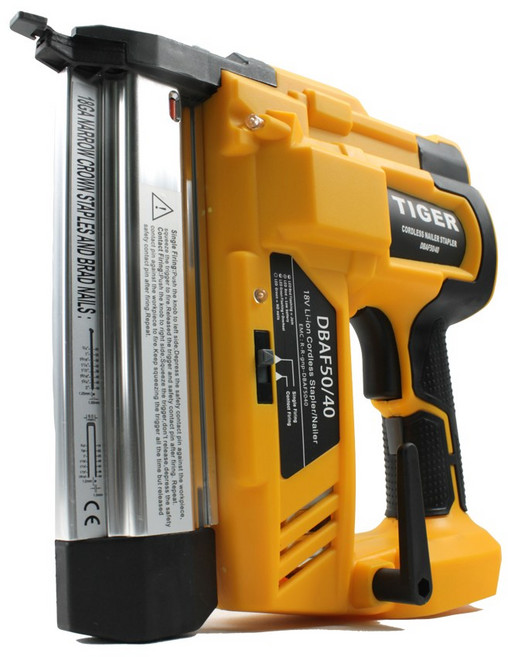 TIGER 타이거 Cordless 18V 무선 충전 타카 DBAF5040 (네일/스테이플러), 충전타카 DBAF5040, 1개