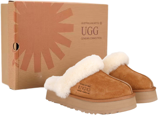 Australian UGG OZWEAR 오즈웨어 어그 호주정품 코케트 방수 여성어그슬리퍼 겨울 방한 슬리퍼 1122550-CHE