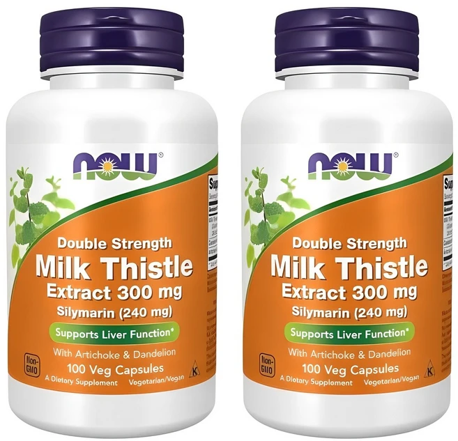 나우푸드 실리마린 밀크 시슬 추출물 300mg 베지 캡슐, 100정, 2개 - 쿠팡