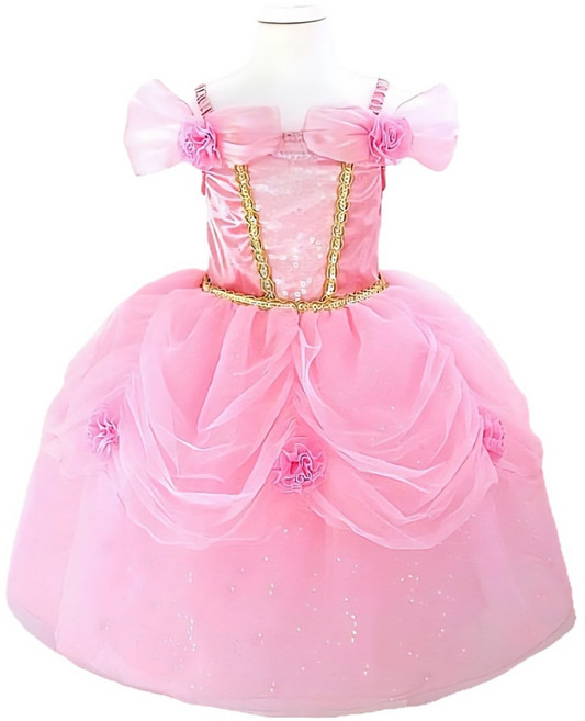 오로라 롱 핑크공주드레스 (고급지퍼형)